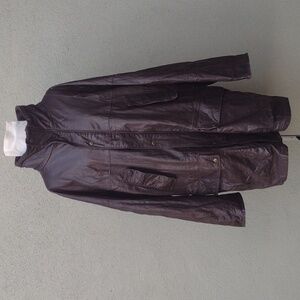 Vintage Star Sportswear Brown Leather Jacket XL